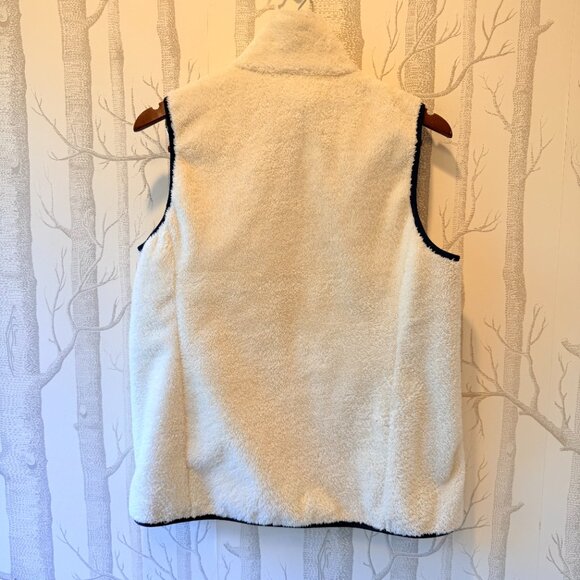 Orvis Women's Ivory Sherpa Fleece Vest Size Medium - Picture 5 of 9